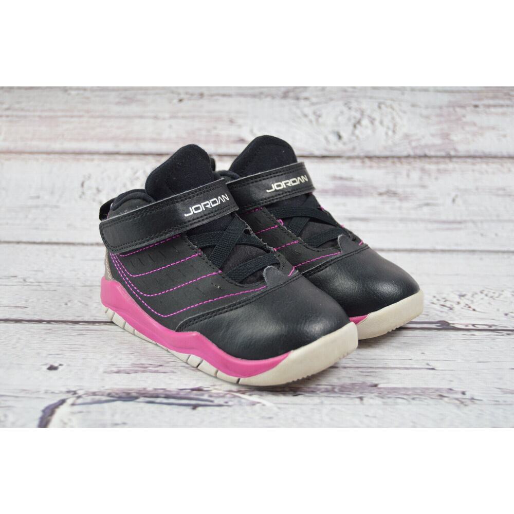 Nike Jordan Velocity Toddler Basketball Sneakers Black & Pink Size 7C Pre-Owned‎